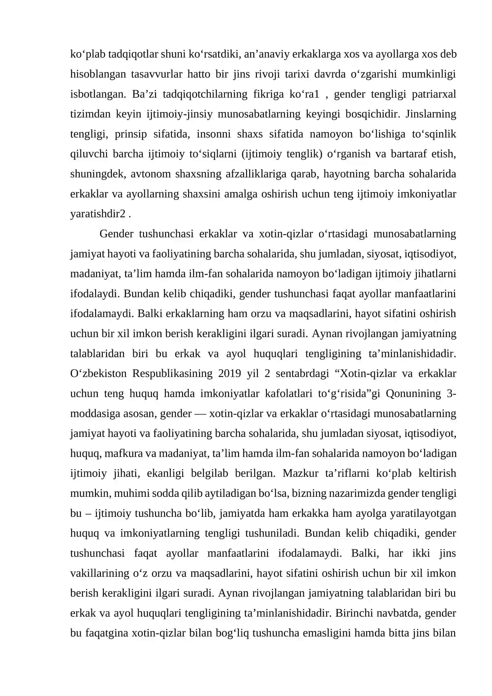 "Gender" tushunchasi 2