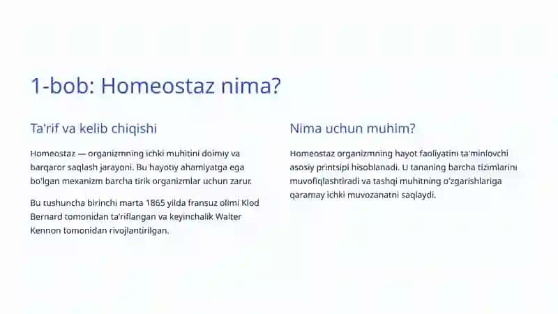 Homeostaz: Tana ichidagi muvozanat sirlarini ochish 2