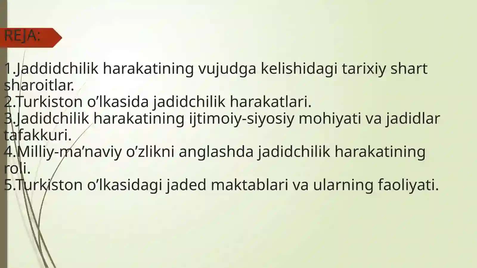 Turkiston o’lkasida jadidchilik harakati va siyosiy harakatlar 2