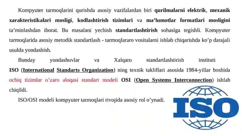 ISO/OSI modeli 2