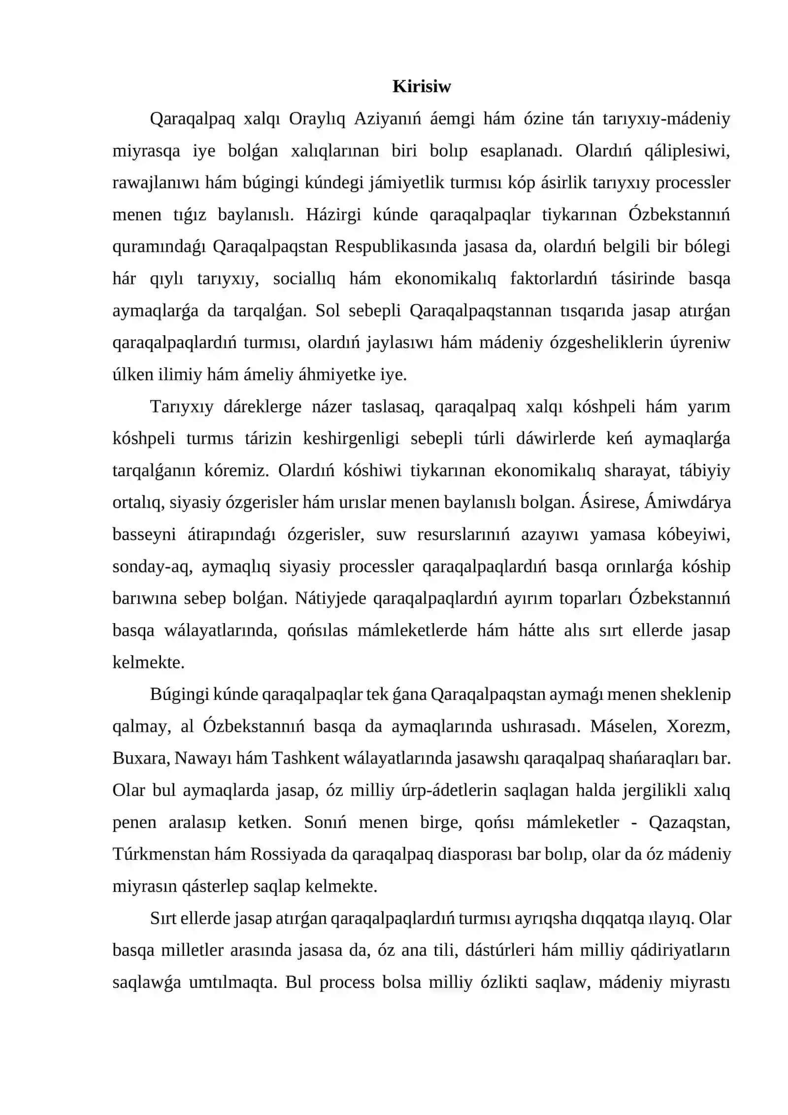 Qaraqalpaqstan sırtındaǵı qaraqalpaqlar haqqında maǵlıwmatlar 2