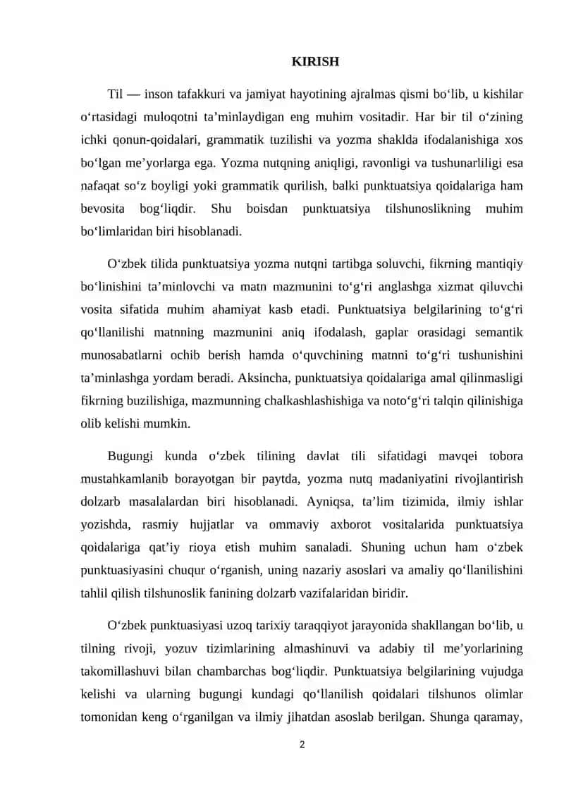 O'zbek tilida punktuatsiyaning nazariy asoslari 2