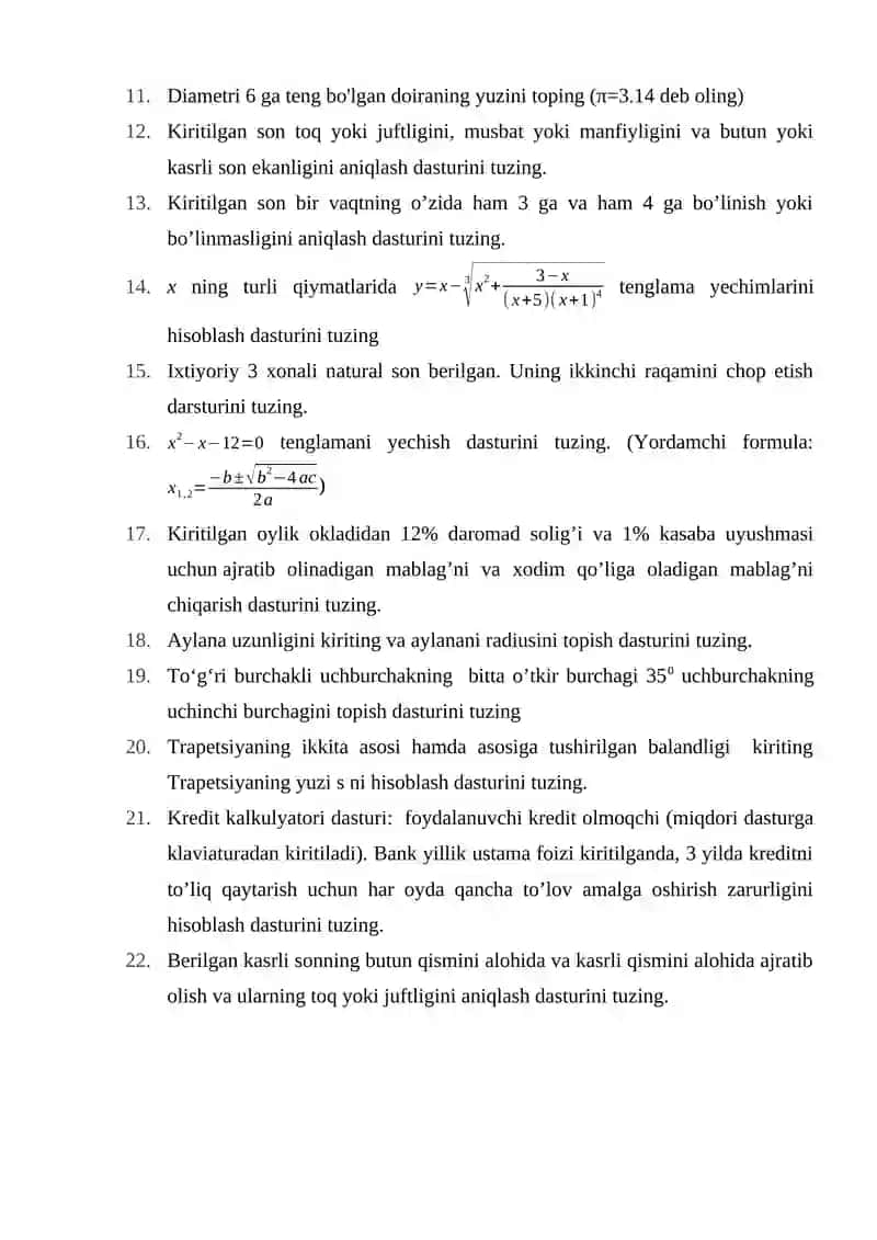 "Iqtisodiyotda dasturlash" kursi 2