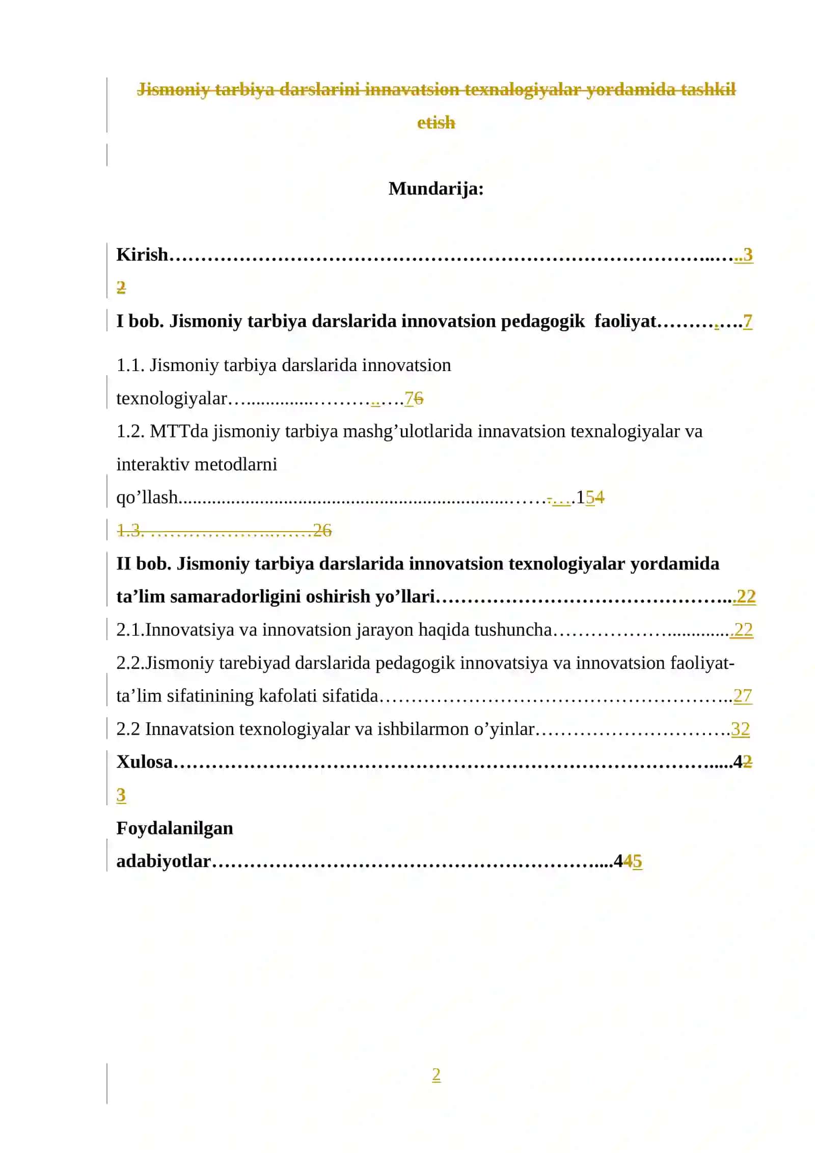 Jismoniy tarbiya darslarini innavatsion texnalogiyalar yordamida tashkil etish 2