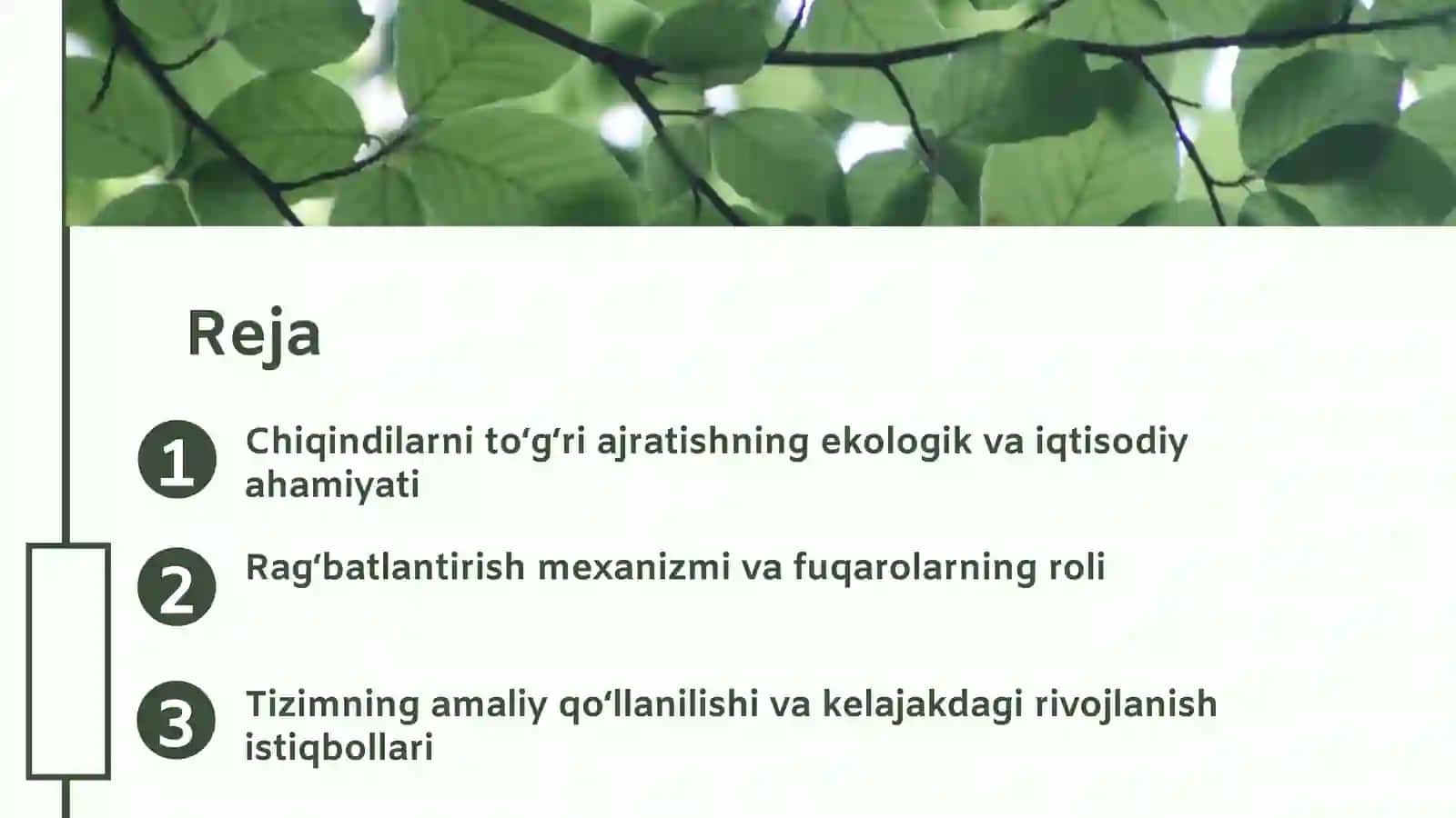 O‘zbekistonda chiqindilarni ajratib yig‘ish va rag‘batlantirish tizimi 2