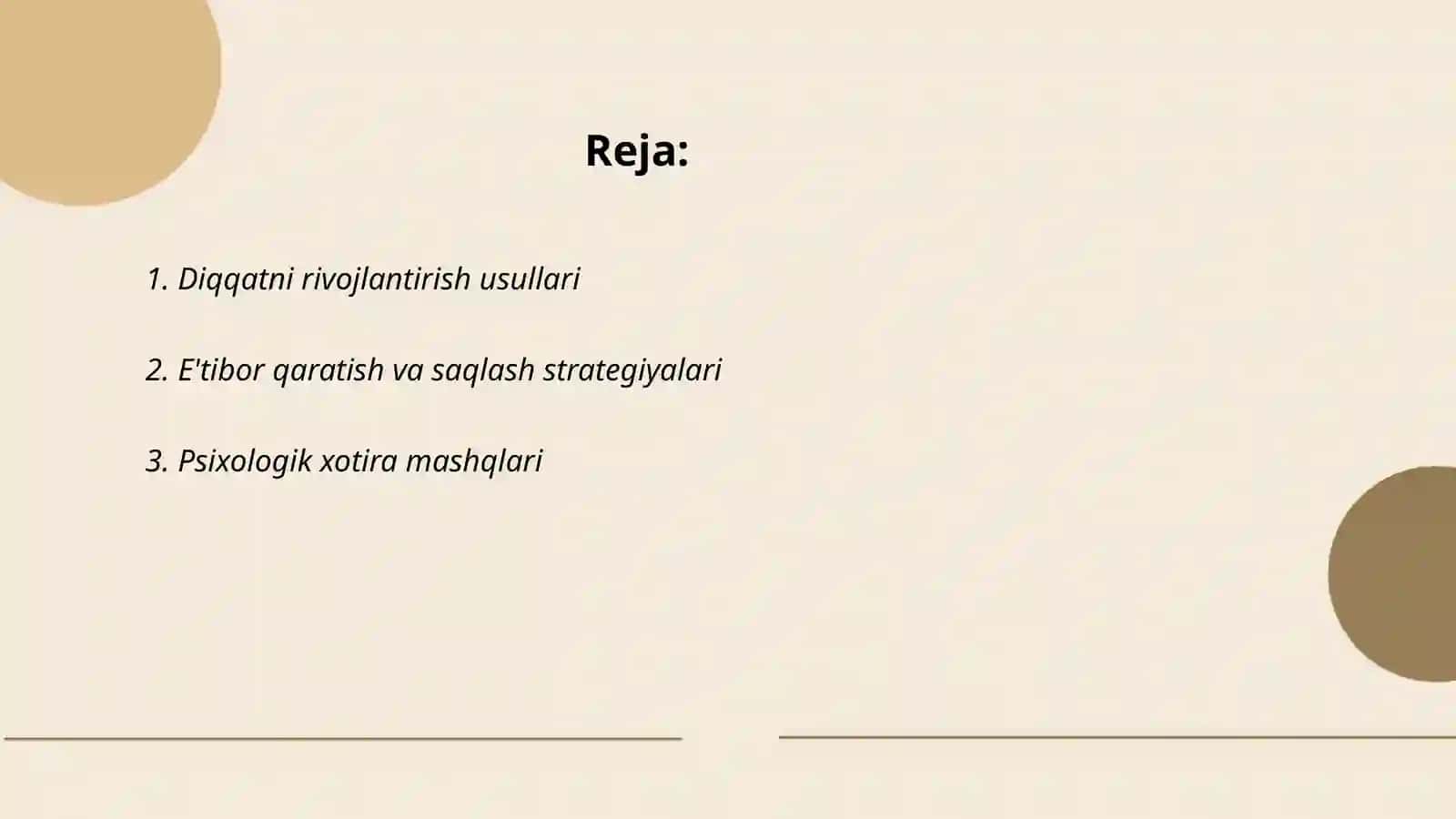 Diqqat va xotira psixokorreksiyasi 2