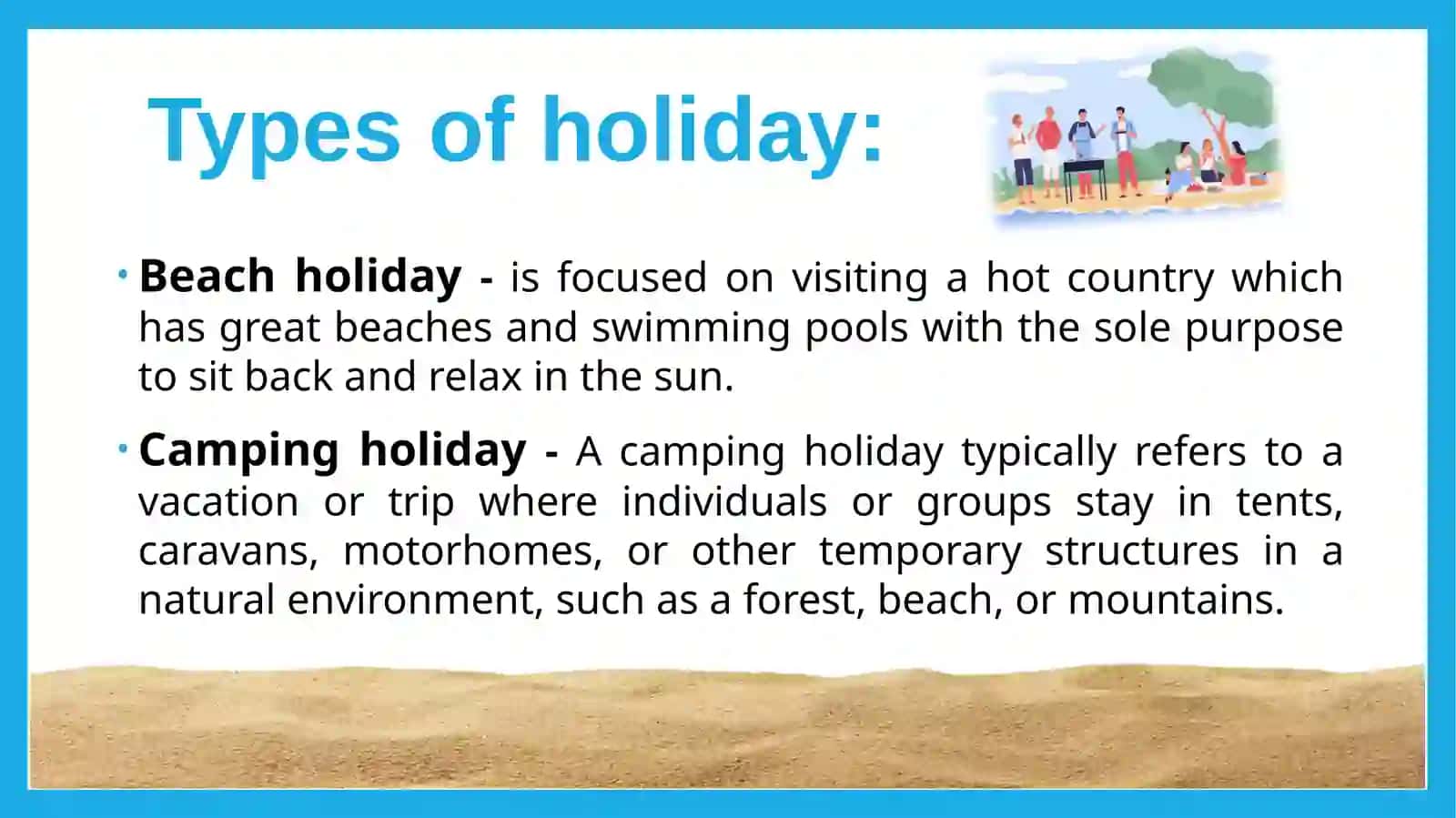 Types of holiday 2
