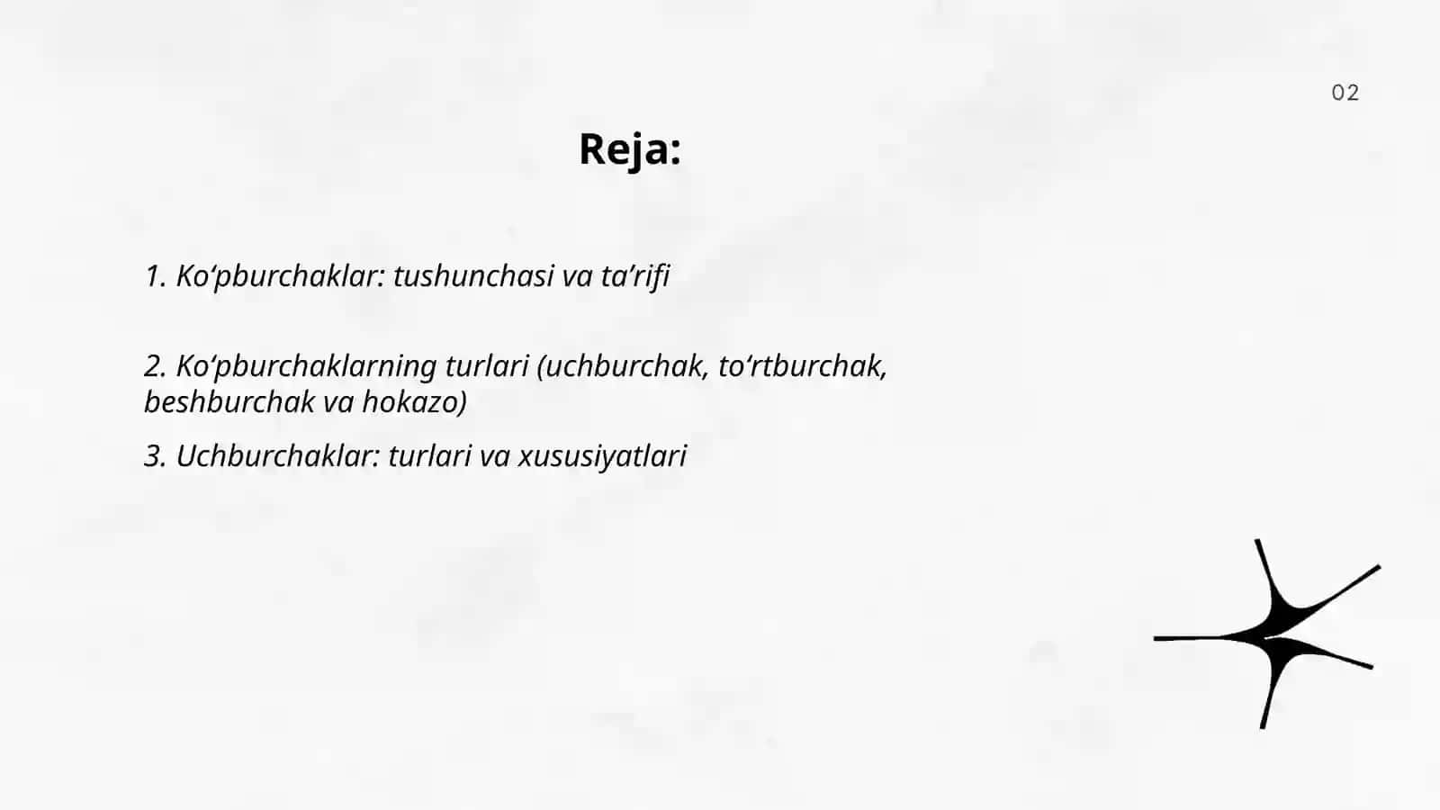 Boshlangʻich sinflarda geometrik shakllarni oʻrganish usullari. Koʻpburchak va ularning turlari 2
