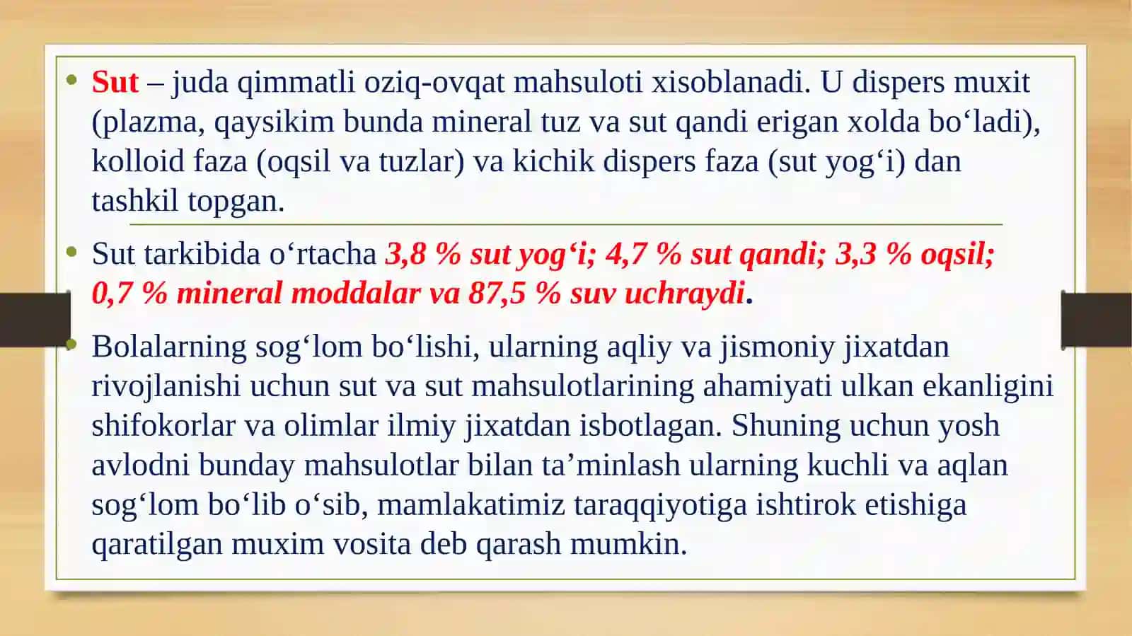 Sutmahsulotlariishlab chiqarish texnologiyasi 2