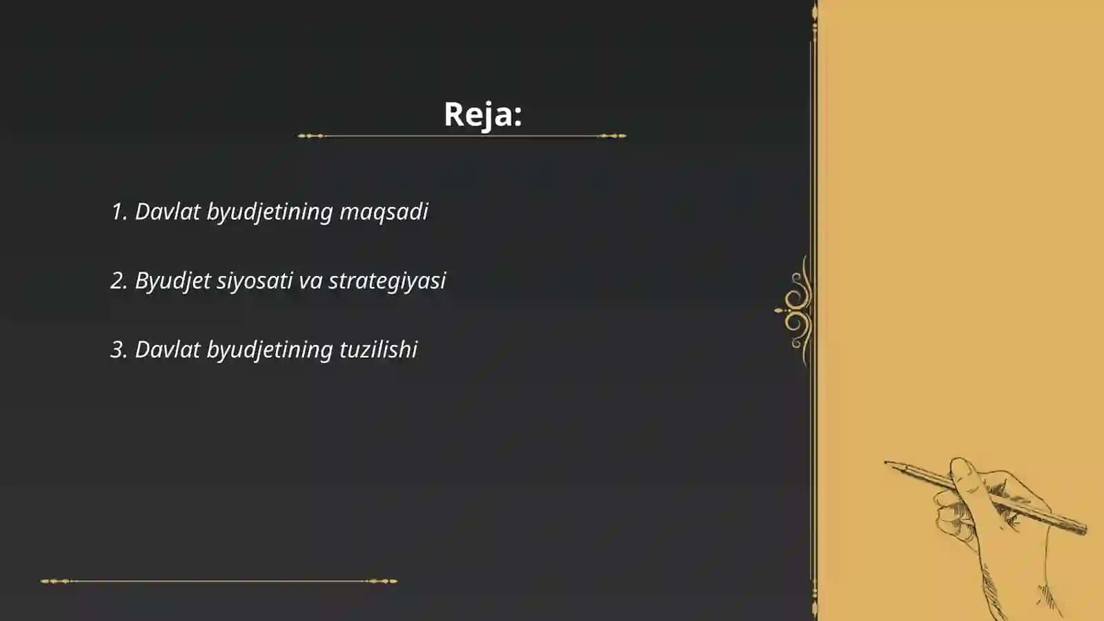 Davlat byudjeti va uning tarkibi 2