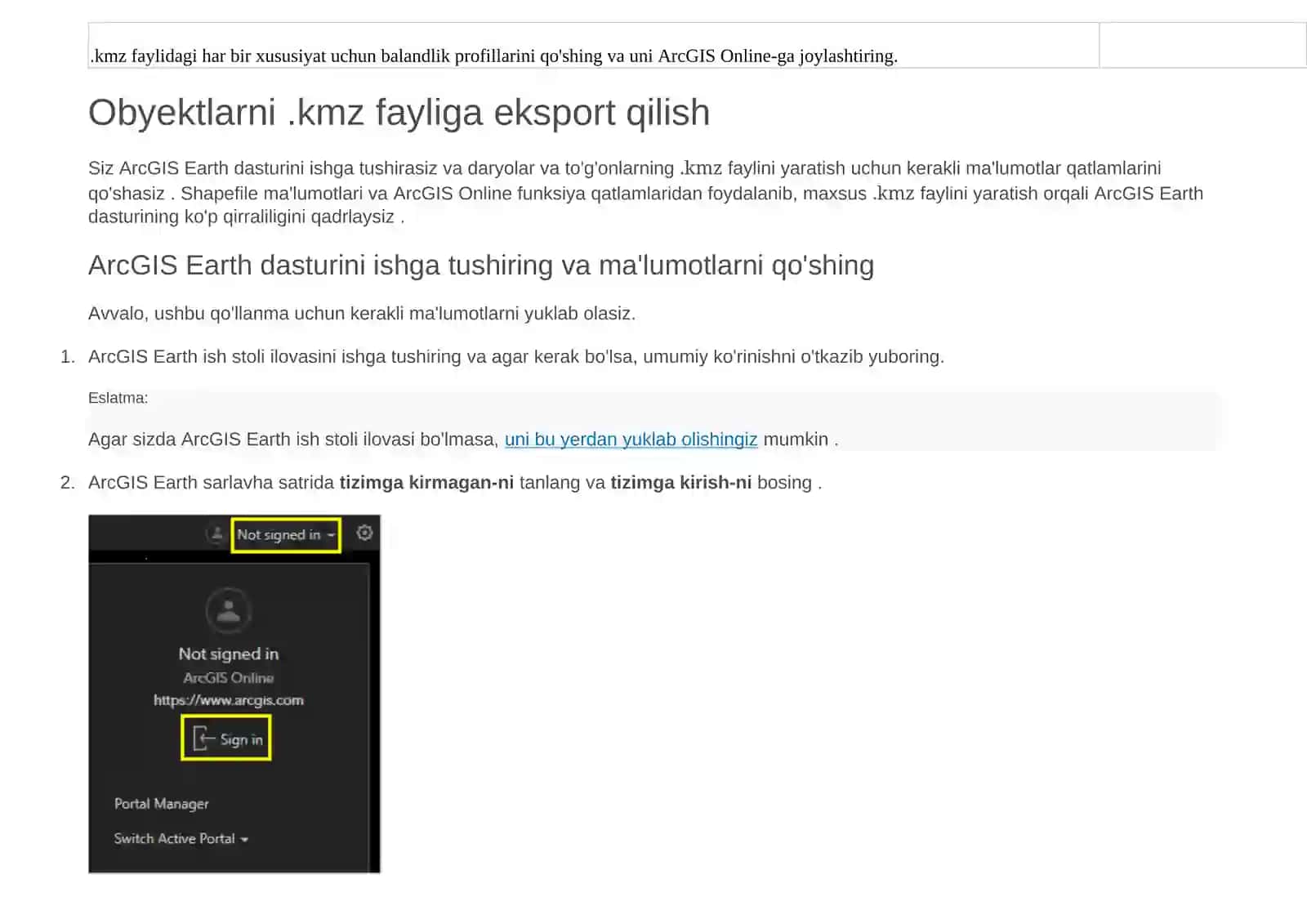 Keyhole Markup Language (KML) 2