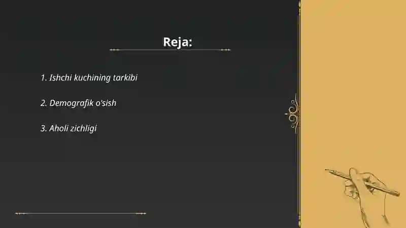 Ishchi kuchi va demografik omillar 2