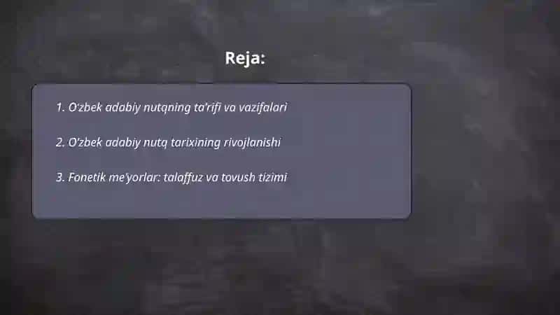 Oʻzbek adabiy nut me'yorlari 2