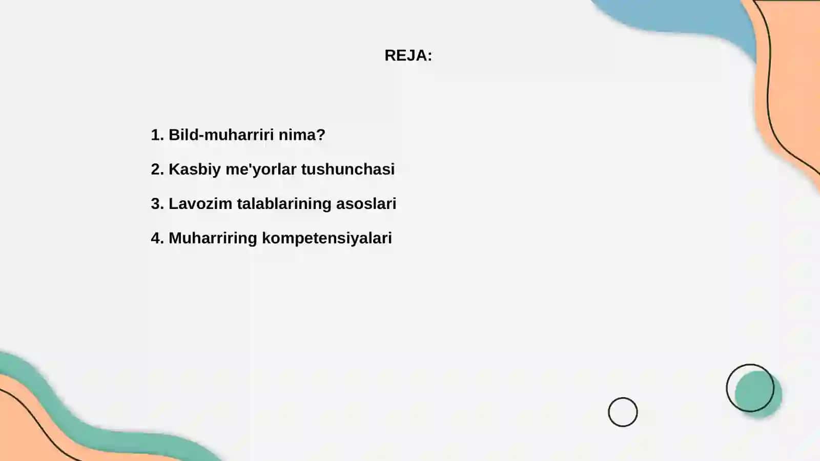 Bild-muharriri:kasbiy, lavozim me'yorlari va talablar 2