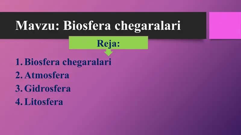 Biosfera chegaralari 2