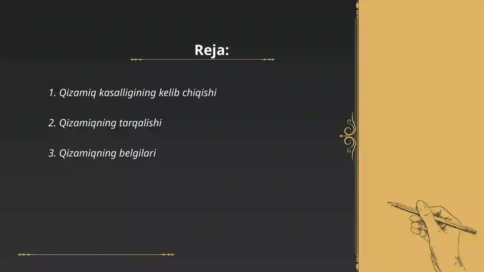 Qizamiq haqida 2