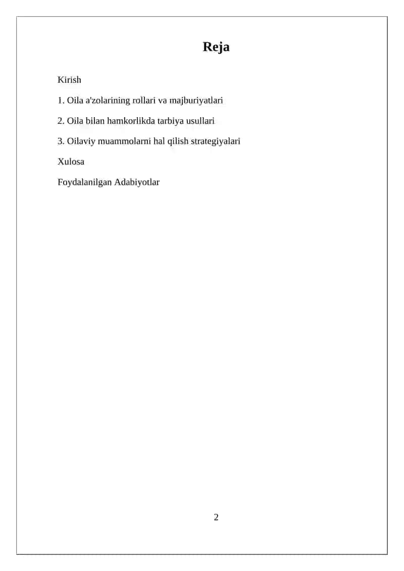 Oila bilan hamkorlikda ishlash 2