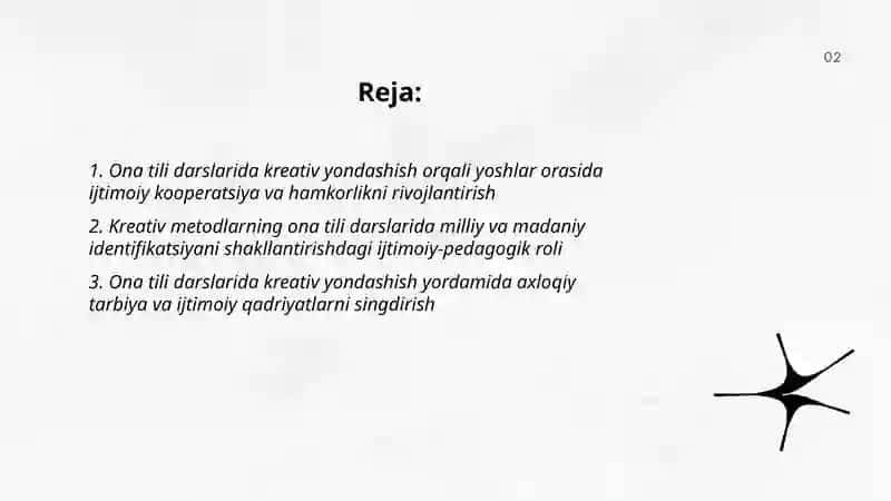 Ona tili darslarida kreativ yondashishning ijtimoiy pedagogik ahamiyati 2