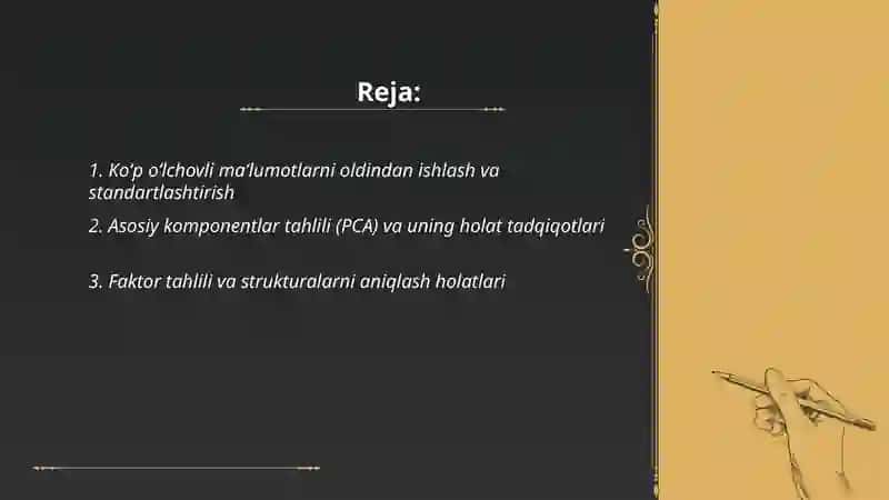 Koʻp oʻlchovli holat tadqiqotlari 2