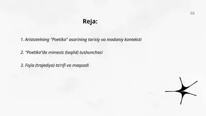 Aristotelning "Poetika" asarlari 2