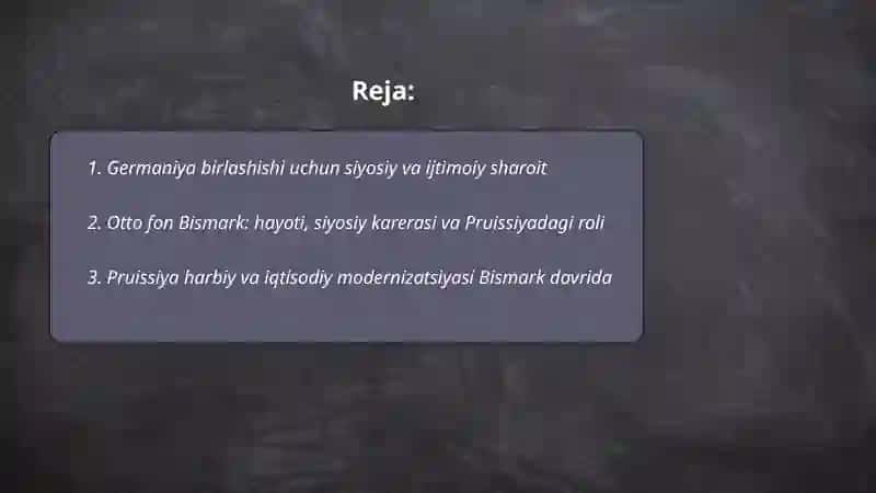 Otto fon Bismarkning osmonga tegishi 2