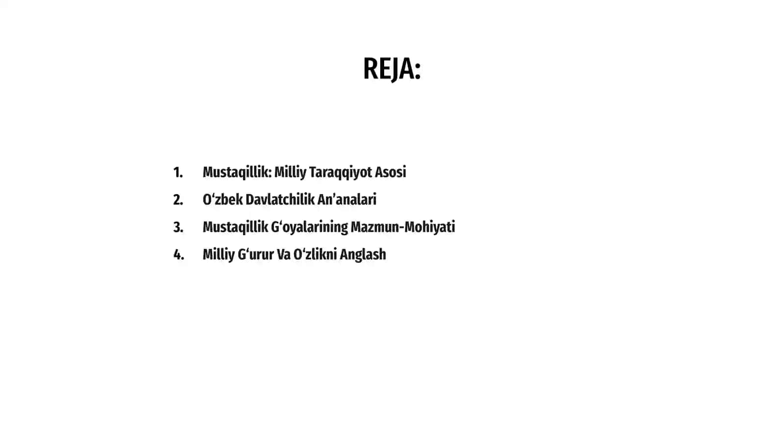 Oʻzbekistonning Mustaqillik Gʻoyalari 2