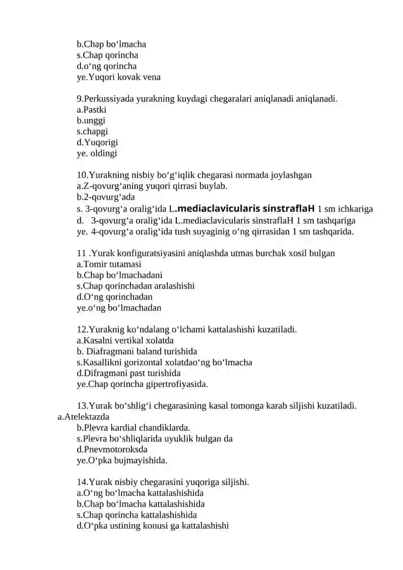 Perkussiya o‘tkizish qoidalari 2