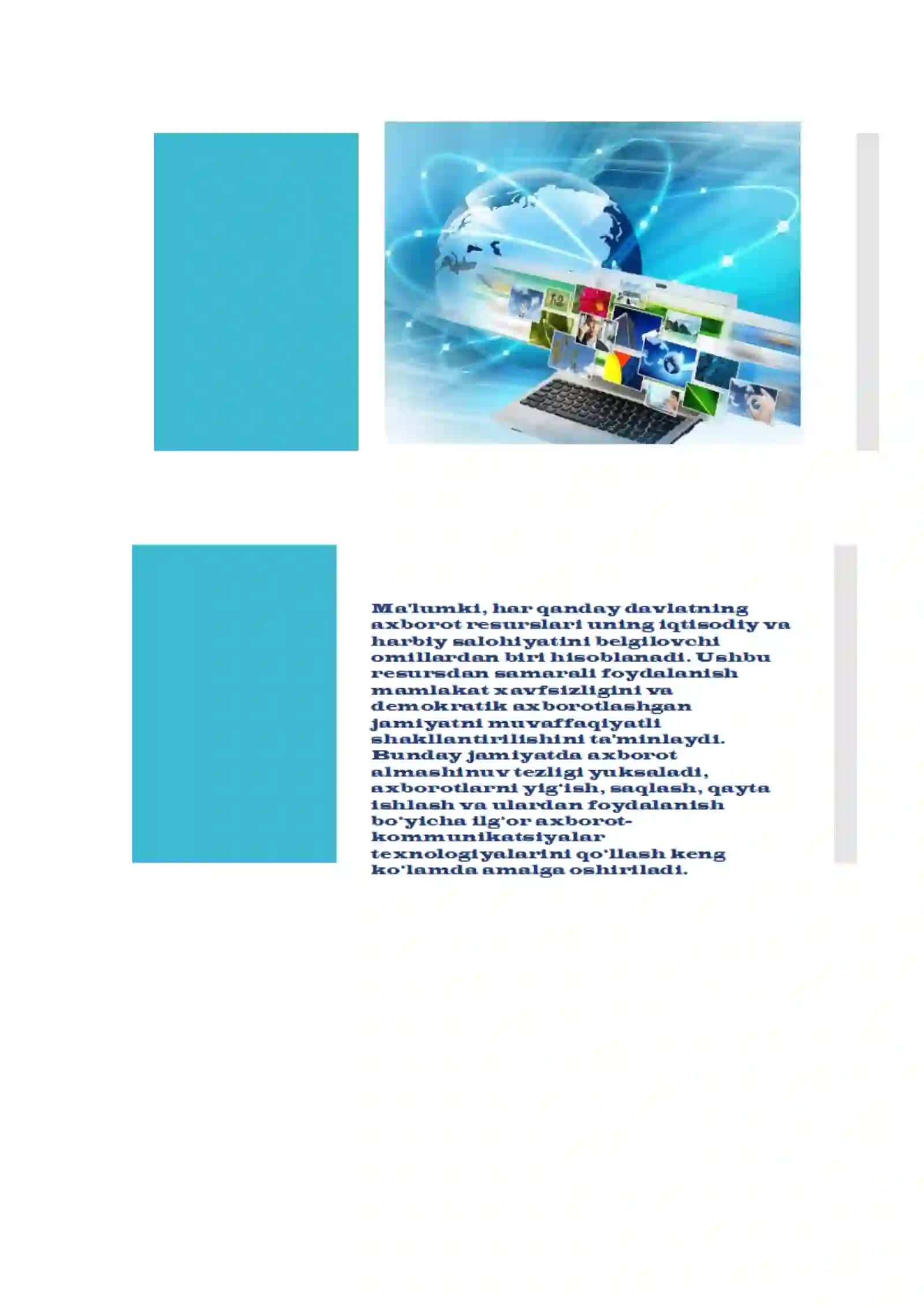 O`zbekistonda axborot xavfsizligining ma`naviy va huquqqiy asoslari 2