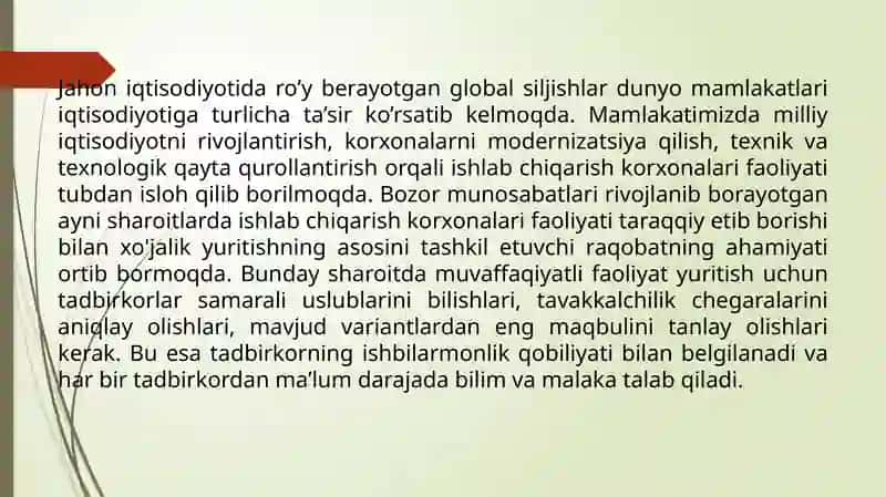 O'zgaruvchan ishbilarmonlik muhitida tavakkal qilish va foyda olish 2