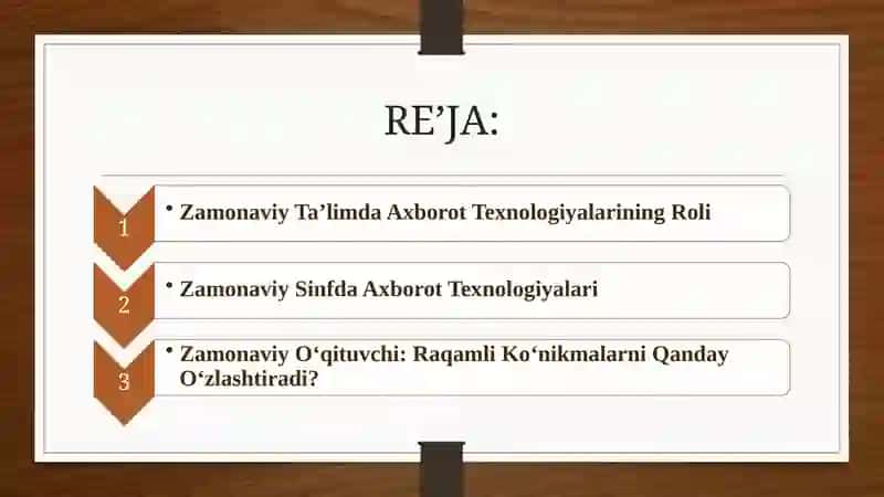 O'qituvchida Zamonaviy Axborot Texnologiyalari malakalarini shakllantirish 2