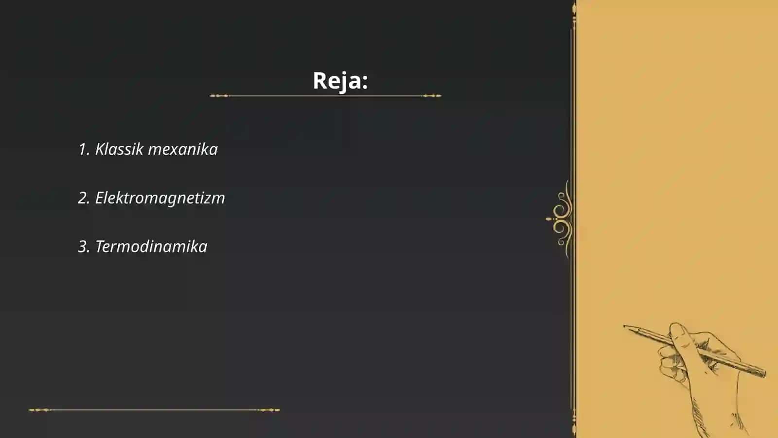 Klassik mexanika 2