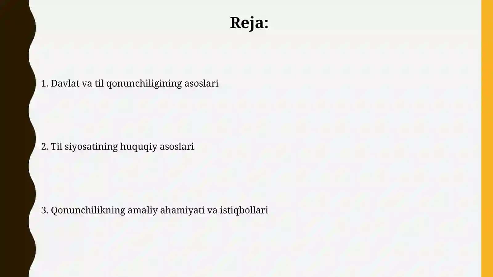Davlat va til qonunchilgi 2