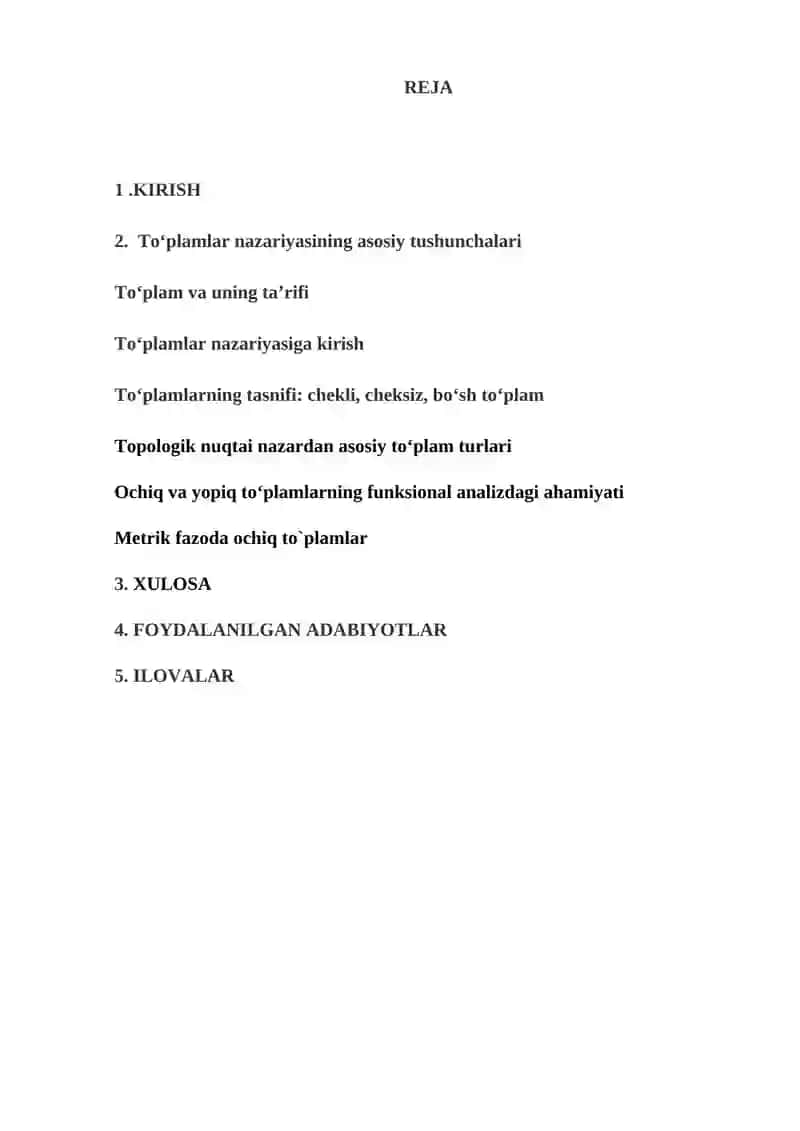 To‘plamlar ustida amallar 2