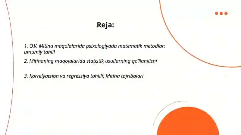 Psixologiyada matematik metodlarni qo‘llash 2