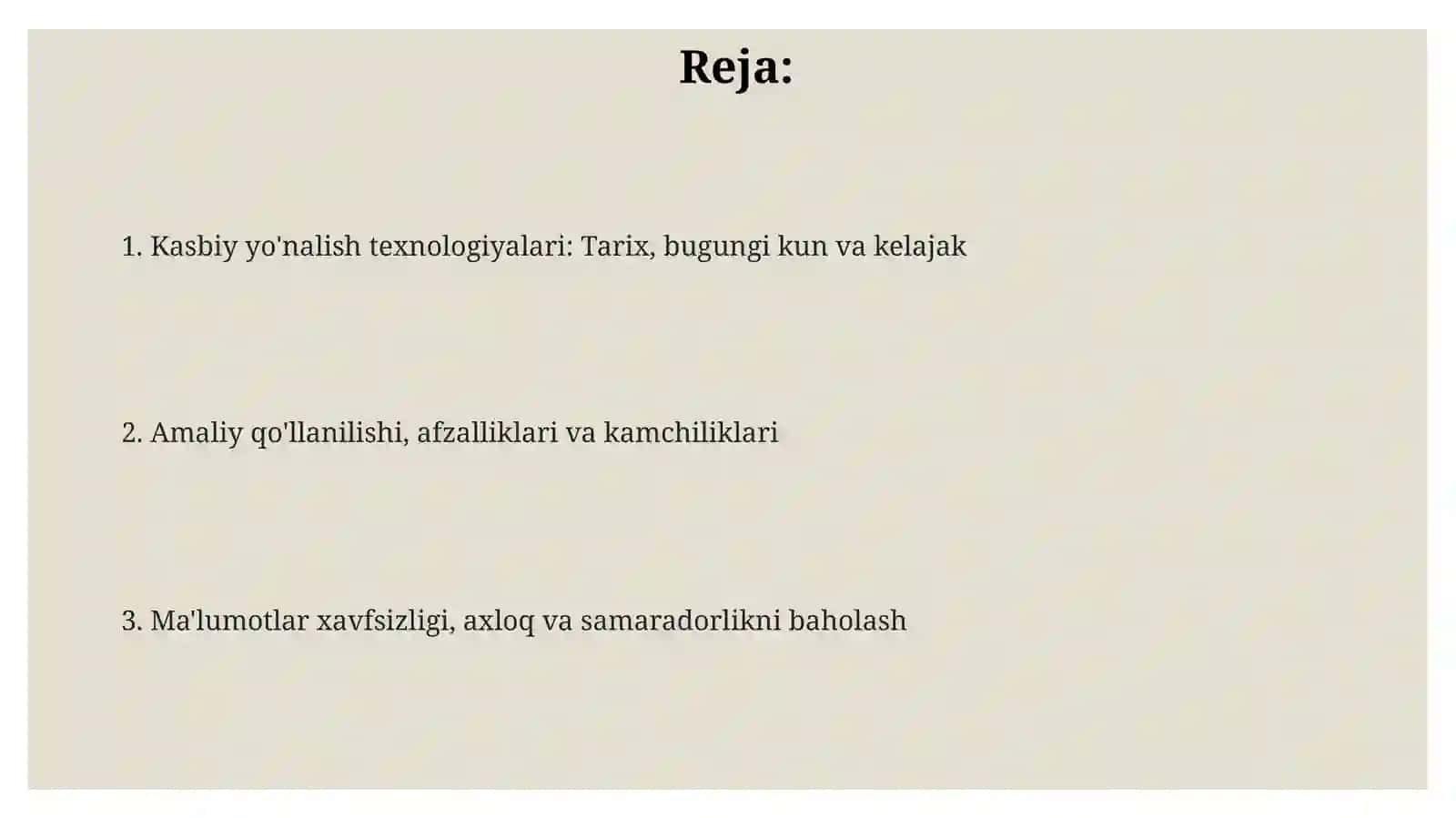 Kasb tanlashga yoʻllash texnologiyasi 2