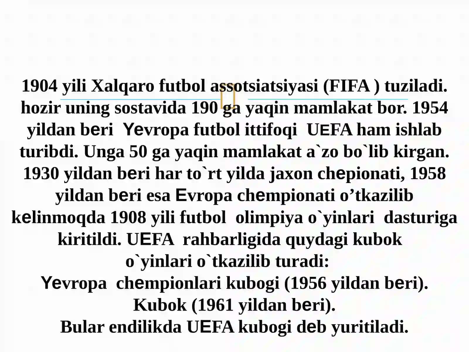 Futbol O’yini Maydon Ulchamlari Hamda O’yin Qoidalari 2