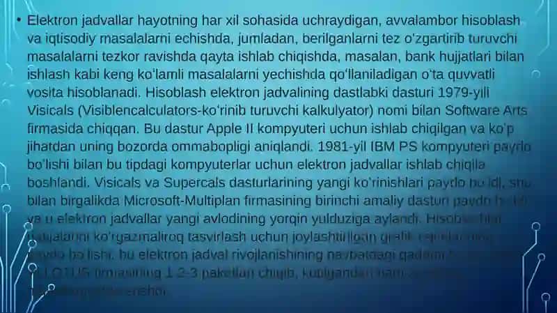 TIBBIY BIOLOGIK TAJRIBA NATIJALARINI STATISTIK QAYTA ISHLASH .O’RTACHA QIYMAT ,DISPERSIYA ,ISHONCHLILIK INTERVALINI HISOBLASH. 2