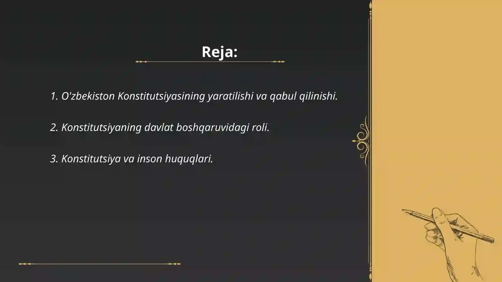 O'zbekiston Respublikasi Konstitutsiyasi ustinligi va muhofazasi 2