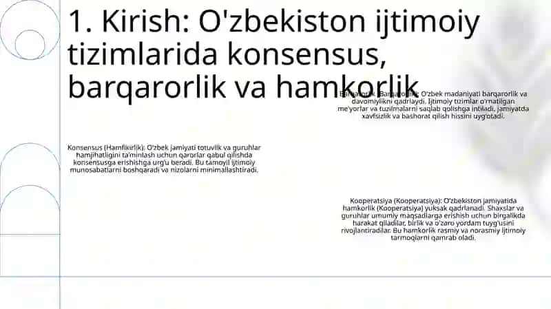 Hamfikirlik, Barqarorlik Va Kooperatsiya-Òzbek Sotsial Tizimlarining Muvaffaqiyatli Ishlashining Sifatli Omili Sifatida 2