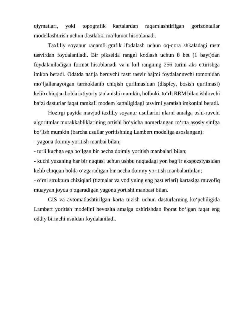 Kartografik ishlab chiqarishga avtomatlashtirish vositalari 2