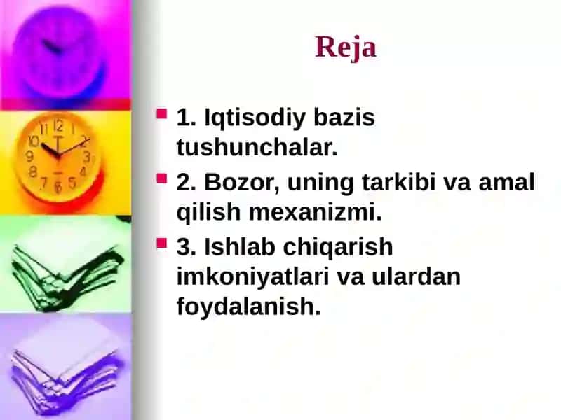 MIKROIQTISODIYOTNING ASOSIY KATEGORIYALARI. TALAB VA TAKLIF 2