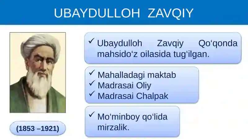 Ubaydulloh Zavqiy 2