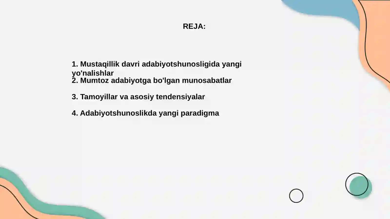 Mustaqillik davri adabiyotshunosligi 2