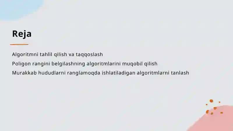 Algoritmni tahlil qilish va taqqoslash 2