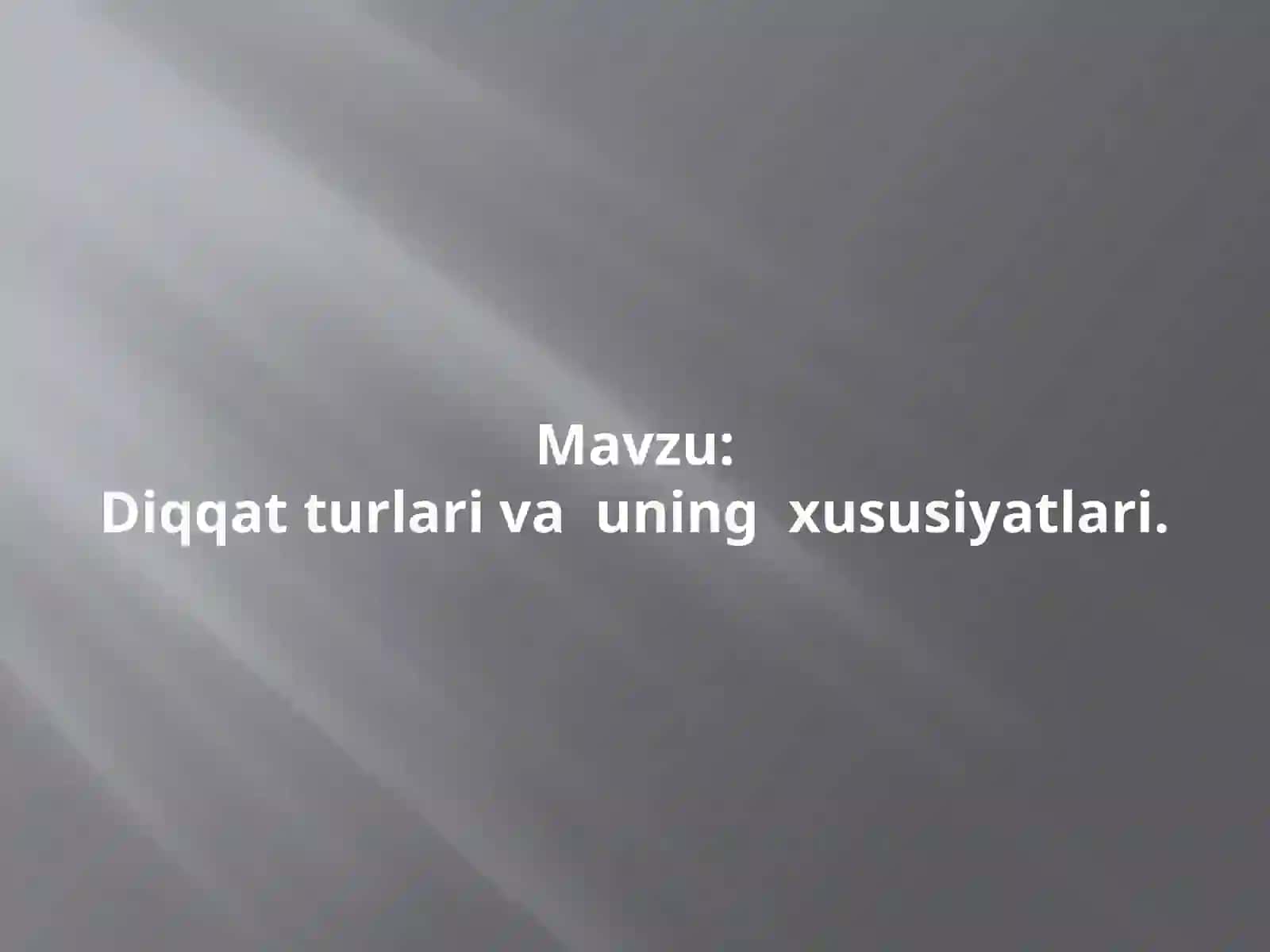 Umumiy psixologiya fanidan Mustaqil ishi 2