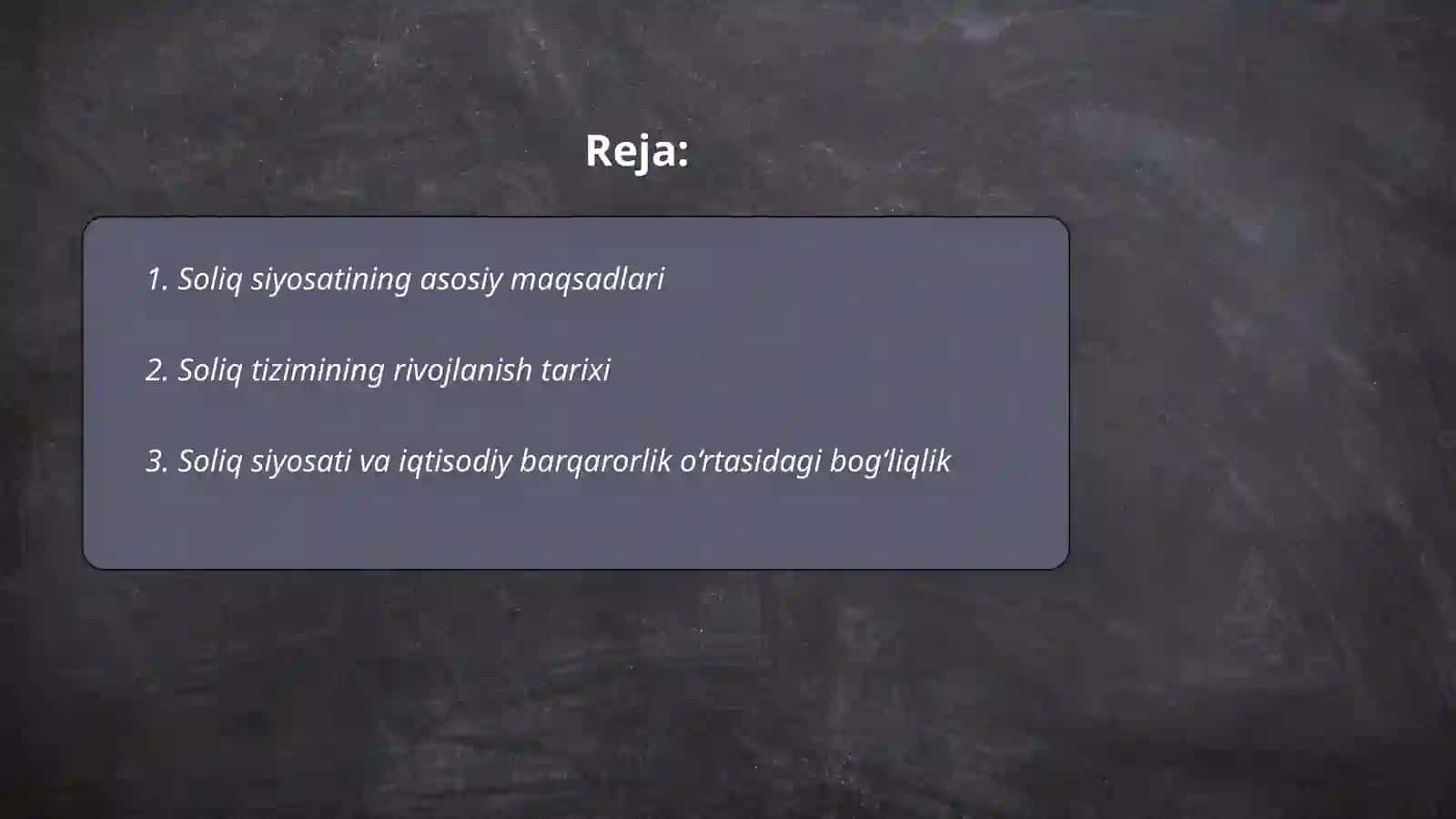 Soliq siyosati va uning iqtisodiy barqarorlikdagi o‘rni 2