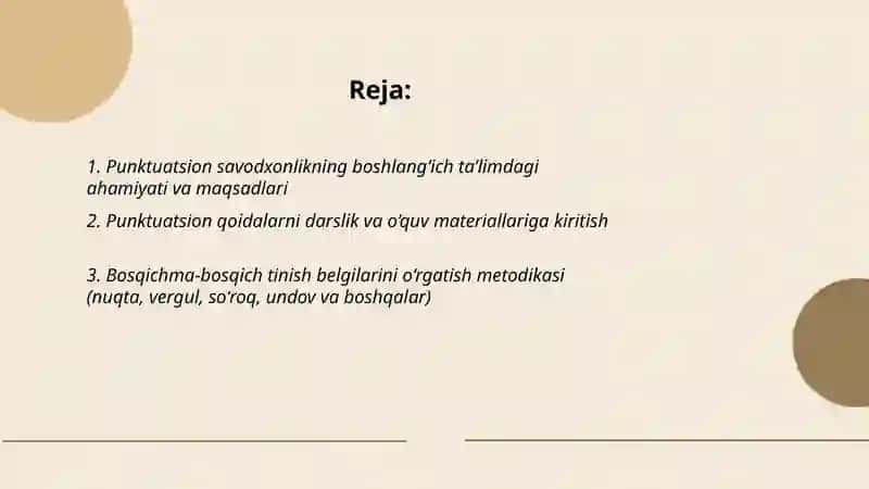 Punktuatsion savodxonlikning boshlang‘ich ta’limdagi ahamiyati va maqsadlari 2