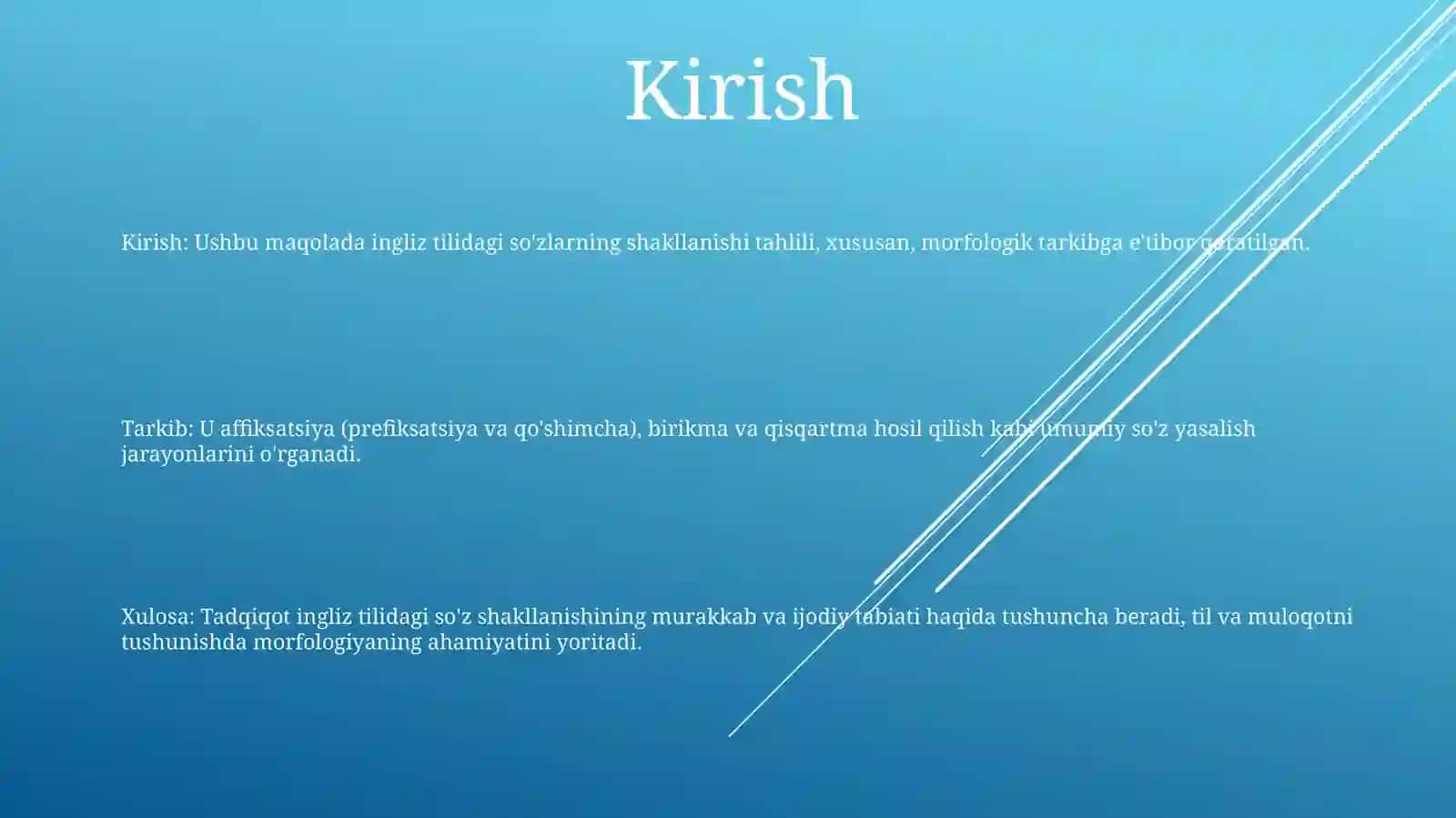 Ingli Tilida Sòzlar Tarkibini Tahlil Qilish 2