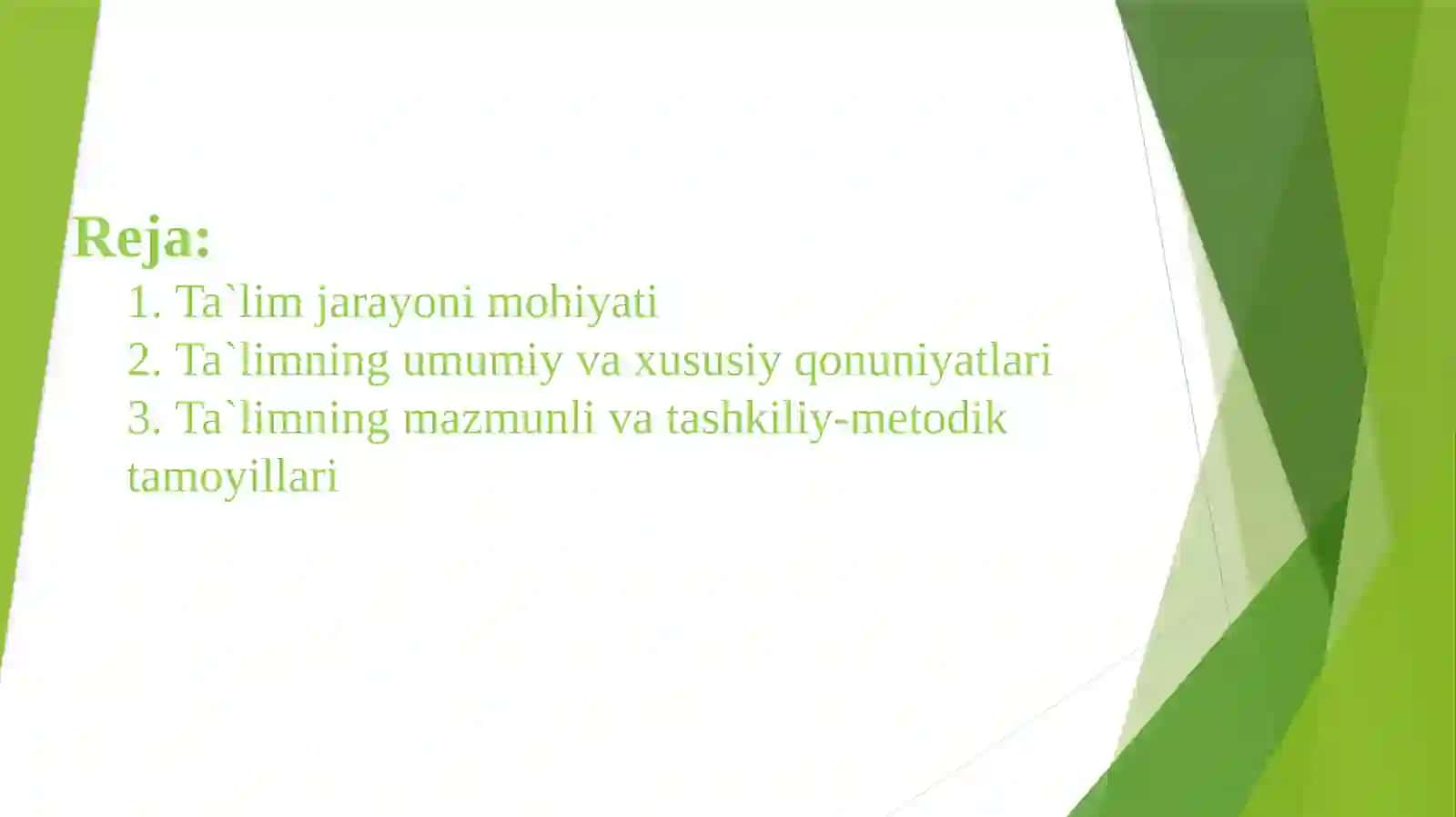 Taʼlim jarayonining qonuniyatlari va tamoyillari 2