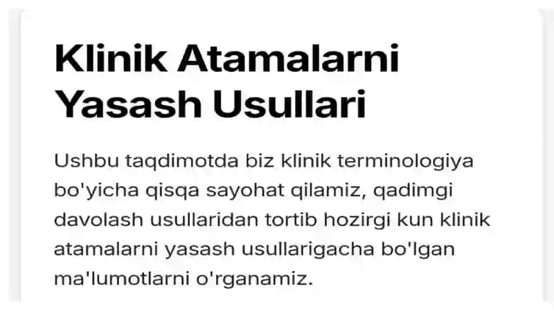Lotin tili va tibbiyot terminalogiya fanidan mustaq ish 2